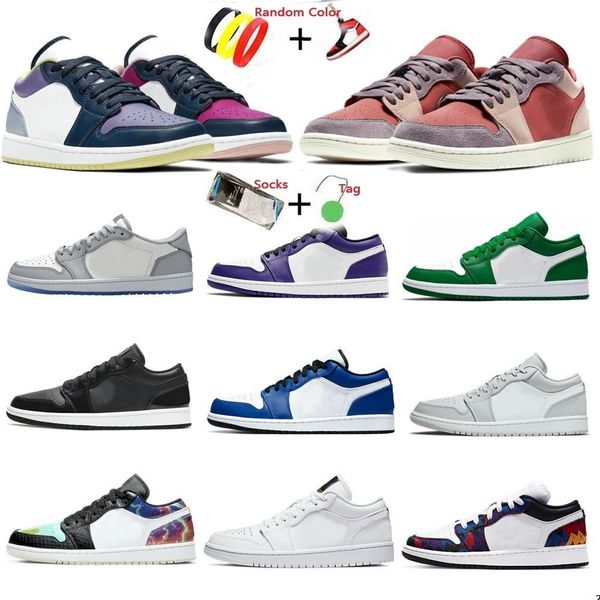 

dunks low cut 1 basketball shoes 1s unc reverse bred mens sports trainers royal toe laser orange university blue black light smoke grey snea