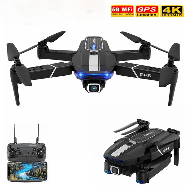 

fema e525 e525s rc drone gps follow me with 4k/ 1080p 5g wifi fpv hd wide angle camera foldable mini dron quadcopter e520s sg907