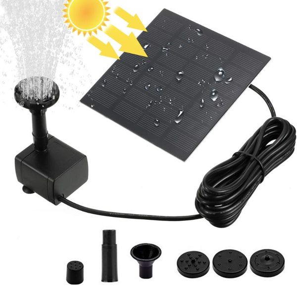 

garden decorations solar fountain water patio decoration pool pond with 6 nozzles pump powered outdoor