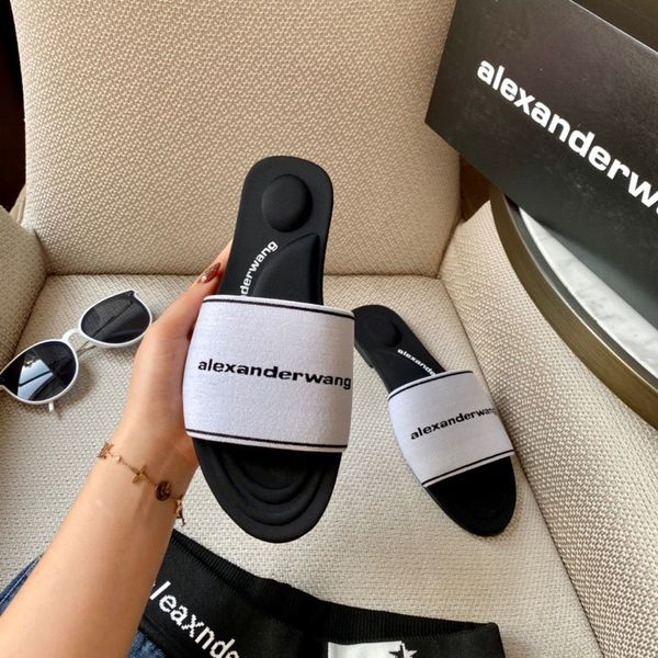 

new alexander fashion slippers in spring and summer of 2021 ysj, Black