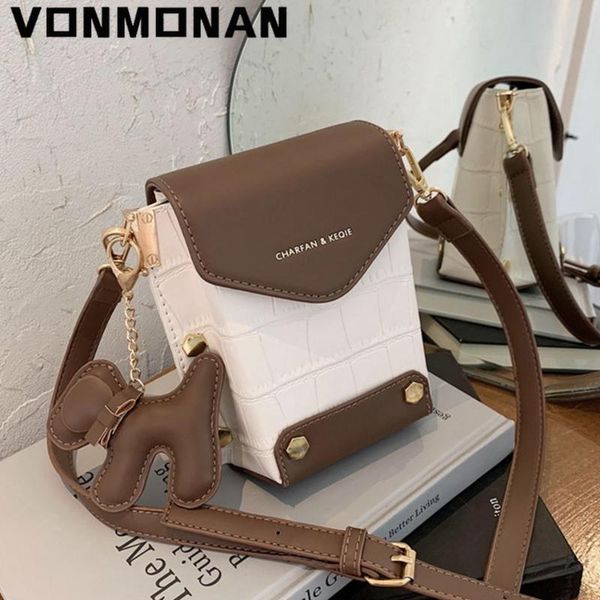 

evening bags design chain pu leather crossbody messenger women 2021 shoulder handbags purses female travel hand bag with pendant