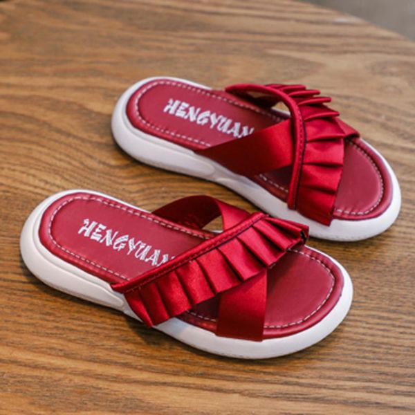 

slipper 2021 fashion summer shoes for children baby kids girls boys leather casual sandals d1, Black;grey