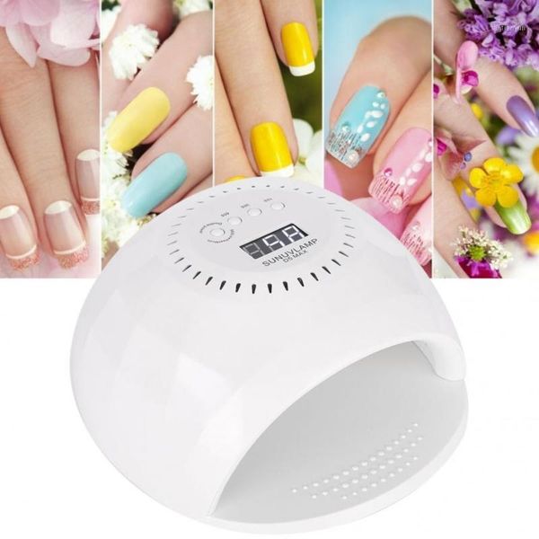 

led lamp 120w nail art dryer fast drying gel polish curing uv/led light manicure tool lamps1