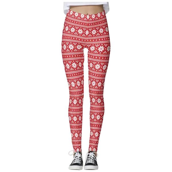 

running pants women's autumn leggings girl winter legging bottoms snowflake christmas snowman print women clothing jeggings, Black;blue