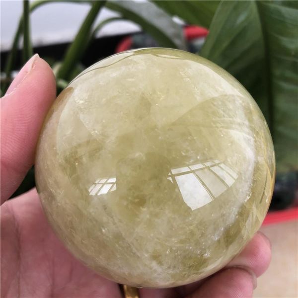 

decorative objects & figurines 1pc natural polishing z crystal reiki ball healing energy stones citrine spheres room decorations