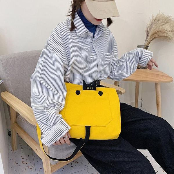 

fashion handbags hit color women canvas shoulder crossbody bags casual handbag travel large capacity purse for hiking