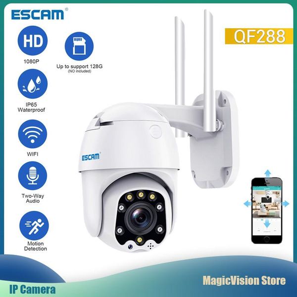 

1080p pan/tilt/8x zoom ai humanoid detection cloud storage waterproof wifi ip camera with two way audio cameras
