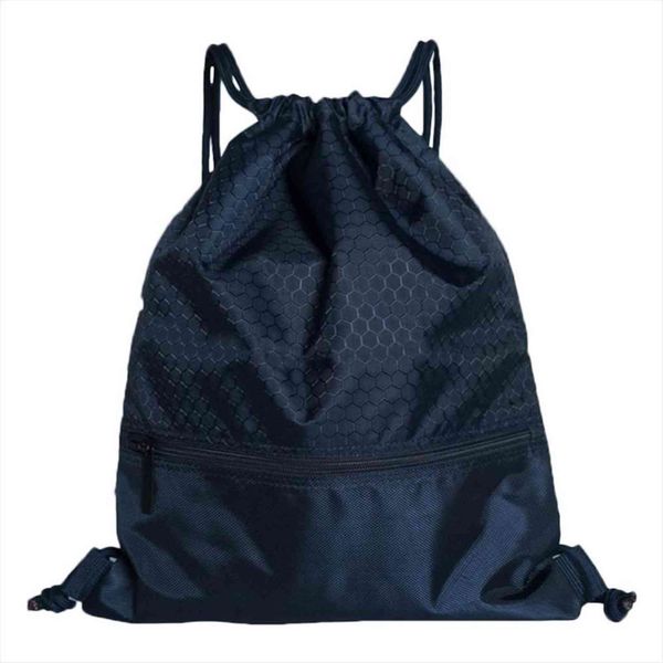 

portable men women drawstring backpack large capacity travel bags kids girls nylon shoulders bag with zipper