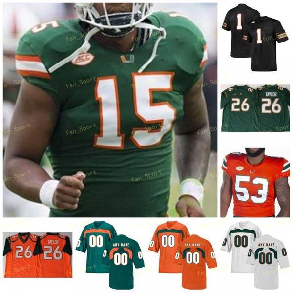 

miami hurricanes football jersey ncaa college 14 vinny testaverde 16 evan shirreffs 17 stephen morris 6 miller 5 johnson 26 rayshawn jenkins, Black