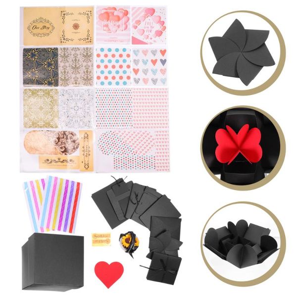 

gift wrap 1 set multi-layer pos box diy surprise