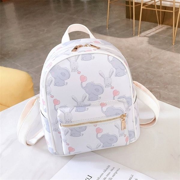 

cartoon versatile women's backpack diagonal straddle outdoor travel