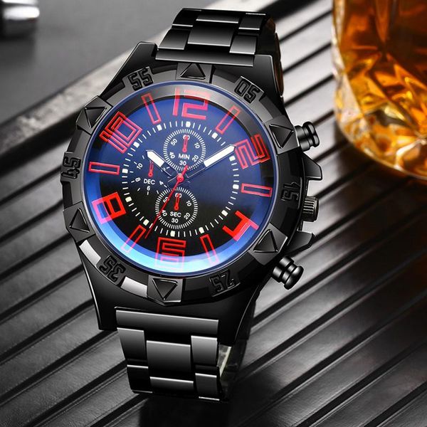 

wristwatches 2021 men's sports mesh belt luminous watch hollow calendar blue light waterproof swimming military montre homme#3, Slivery;brown