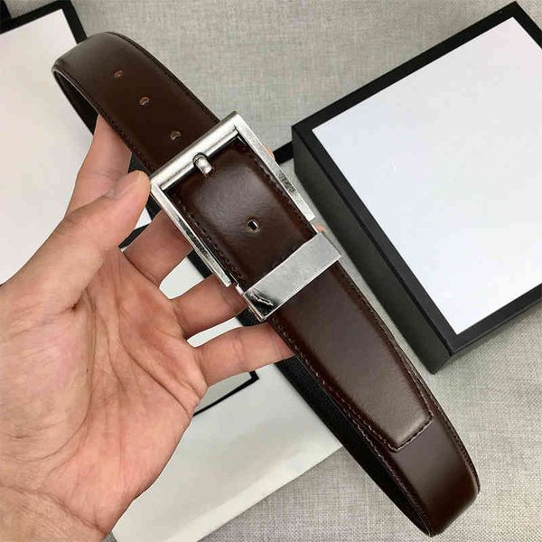 

belt men's fashion belt classic black brown belt 3.4cm wide with gift box 10fww