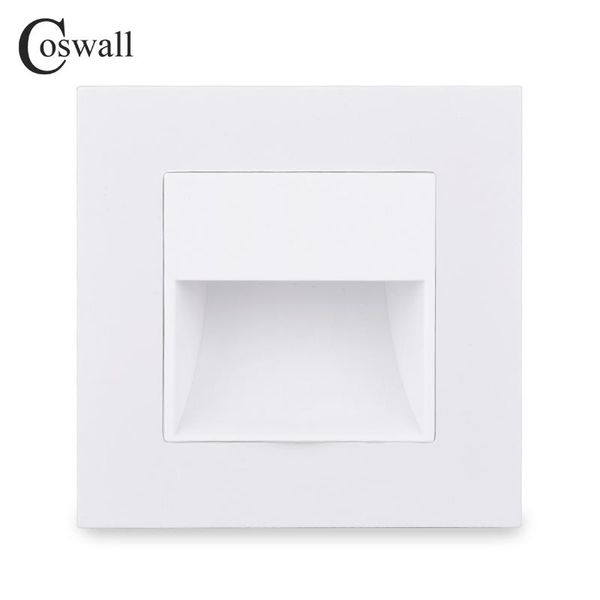 

smart home control coswall porch / corridor corner stair lamp wall footlights switch warm white pc panel e20 series black gold grey