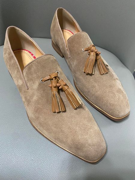 

brand fashion gentleman red bottom shoes flat genuine leather oxford shoes mens walking business flats designer spikes wedding party suede d, Black