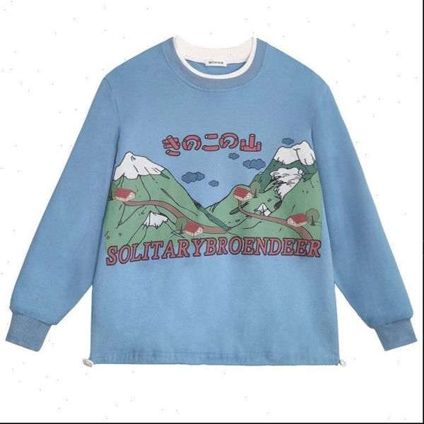 

spring clothes teen street harajuku womens sweatshirt hip hop printing loose leisure hoodie y2k mrjer kpop, Black