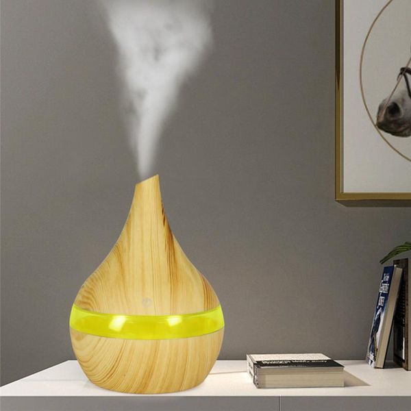 

essential oils diffusers household air humidifier aroma oil diffuser ultrasonic wood grain usb mini mist maker with intelligent touch screen