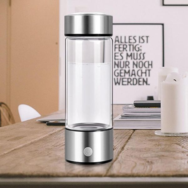 

portable hydrogen generator cup 420ml water filter ionizer pem rich wine glasses