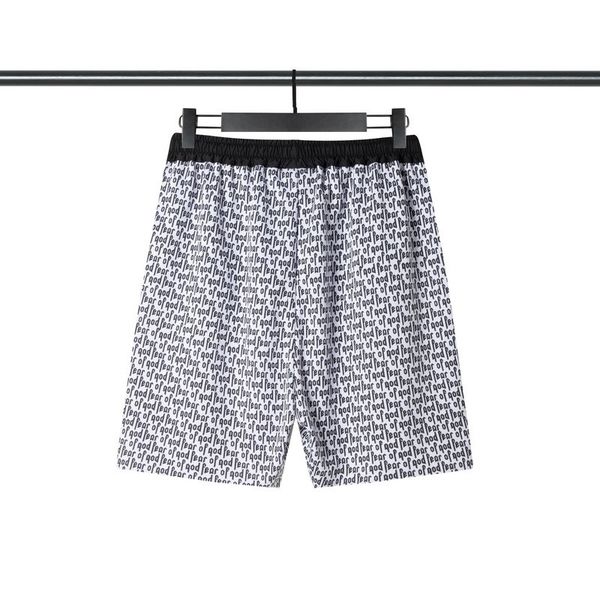 

2021 spring summer new fog full body lettered casual shorts for men and women, White;black