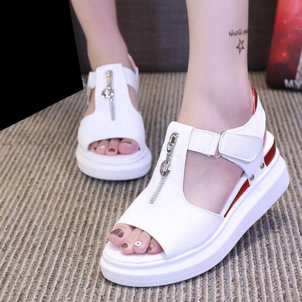 

dress shoes junsrm brand 2021 women sandals fashion ladies platform wedges casual summer open toe pumps zapatos de mujer, Black