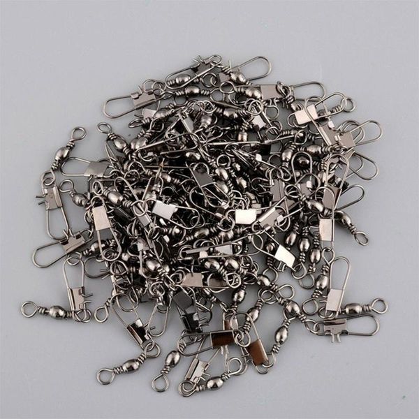 

fishing hooks 100x swivel pin connector link with interlock snap tool 30mm