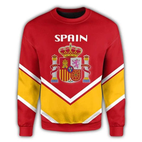 

men's hoodies & sweatshirts spain pattern tattoo country flag 3d printed hoodie man women pullover tracksuit outwear zipper sweatshirt, Black