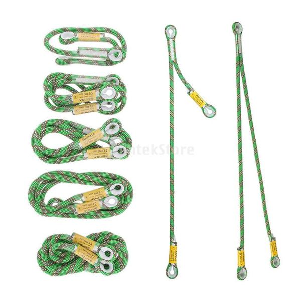 

cords, slings and webbing 22kn prusik cord loop for climbing tree arborist rescue mountaineering equipment y / v type lanyard optional