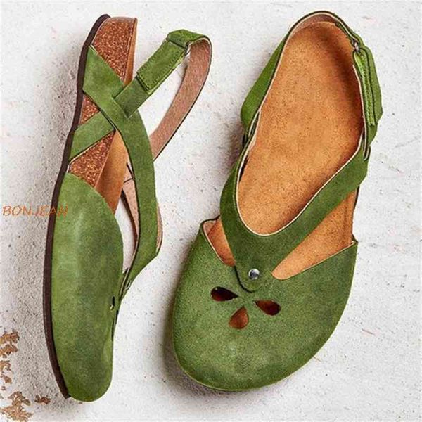 

sandals woman platform ankle hollow flower round head open toe solid color female soft sole beach rome shoes g3zg, Black