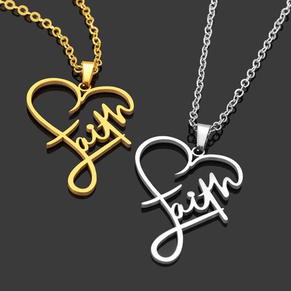 

120pcsstainless steel amazing grace necklace faith english name gift party favor