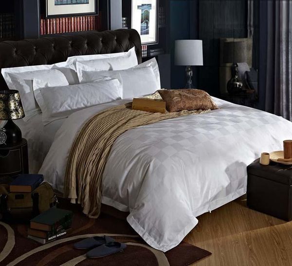 

bedding sets five stars el 100% cotton satin luxury white bed linen bedspreads elegant set duvet  cover size king