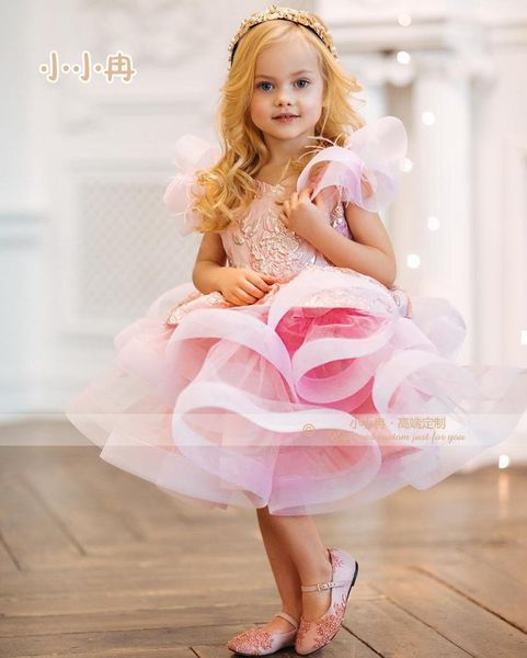 

baby first birthday ball gown girls christening baptism princess dress pink for flower girl ag0441 girl's dresses, Red;yellow