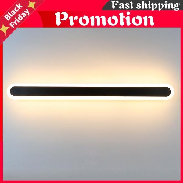 

wall lamps led light bathroom mirror bedroom bedside lamp indoor decoration sconce iron acrylic material ac90-260v