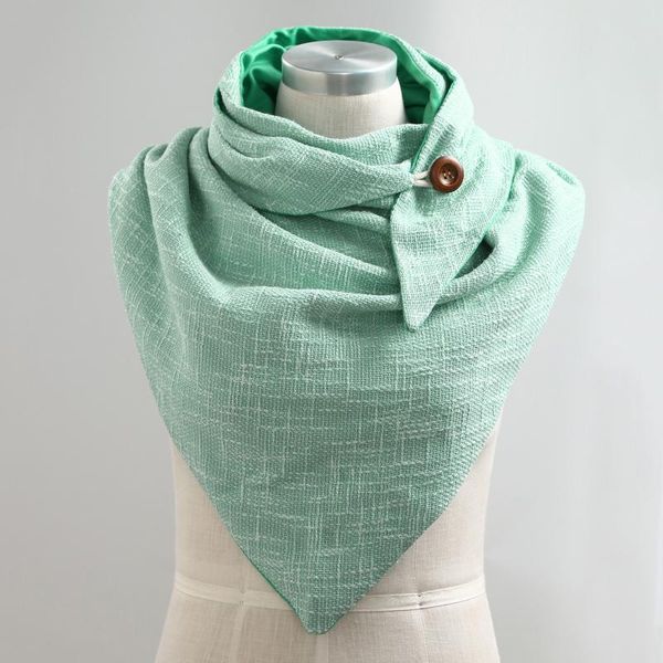 

scarves fashion soild scarf for women 2021 winter soft printing button wrap casual warm shawls echarpe femme, Blue;gray