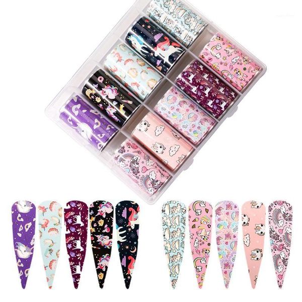 

design/set 4*100cm nail stickers diy holographic transfer foil art sticker starry paper decals decoration accessories1, Black