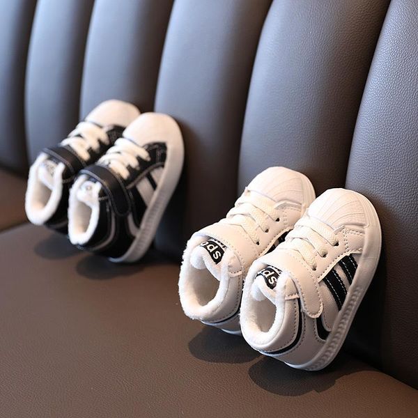 

first walkers baby children's snows boots winter boys girls soft non-slip cotton-padded shoes kids warm fur sneakers 16-25