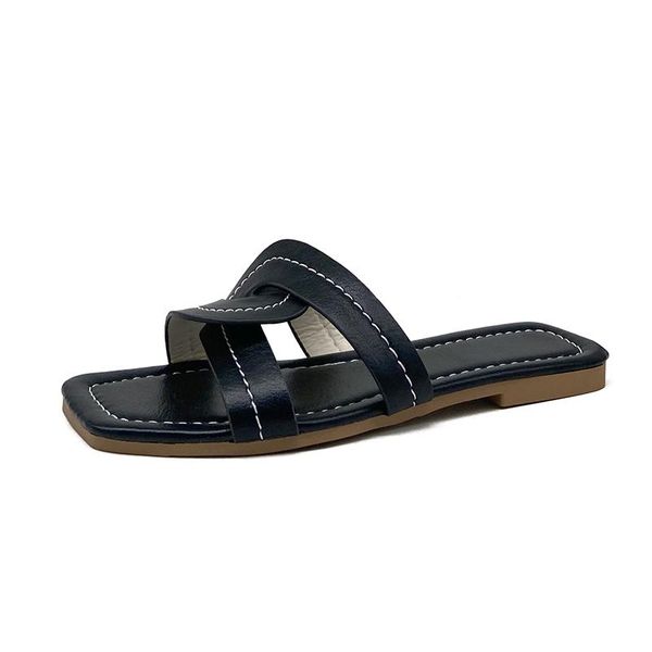 

sandals beach designer shoes woman sandalie gladiator ladies summer flat slippers sandalias de muje, Black