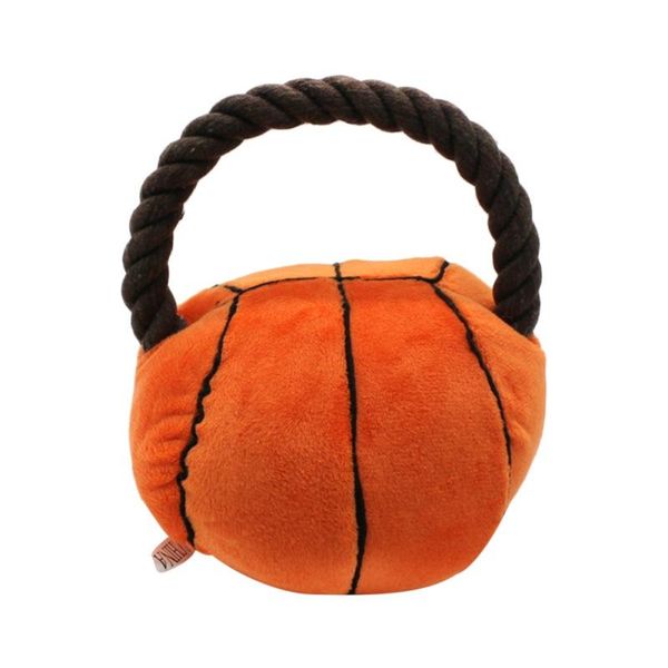 

small animal supplies plush sports ball dog toy squeaky puppy durable interactive stuffed with rope chew toys