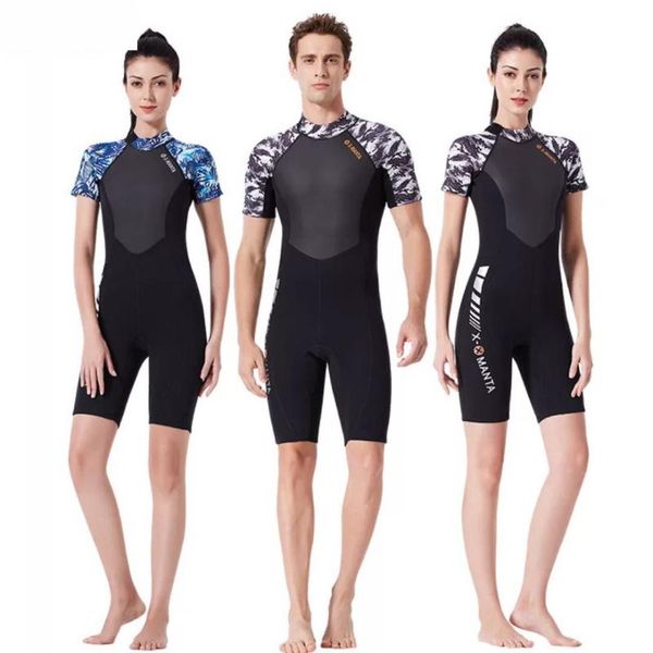 

one-piece suits arrival women and men short wetsuit neoprene surf wet suit for swimming diving equipment spearfishing traje de buceo 2xl