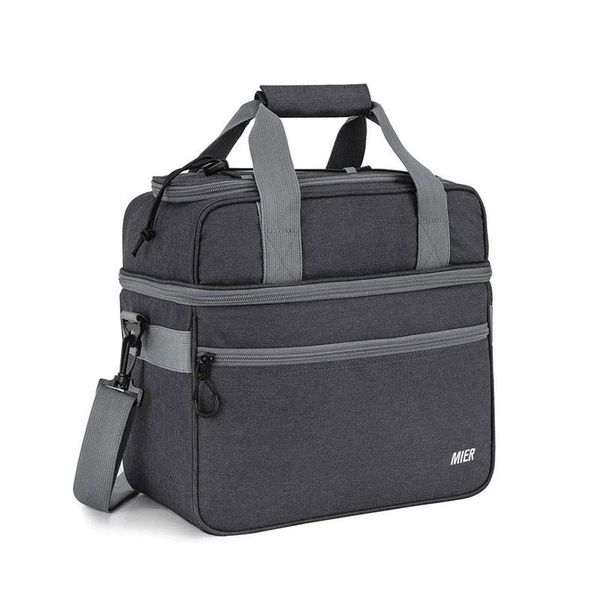 

double compartment cooler bag large insulated bag, 21 can outdoor bags