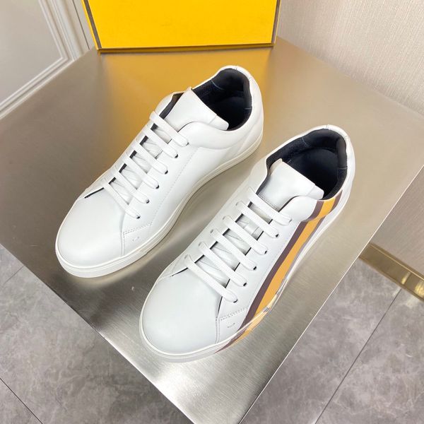 

men's shoes scasual sneaker high-end sportswear shoe imported cowhide color stitching are us38-44, Red;white