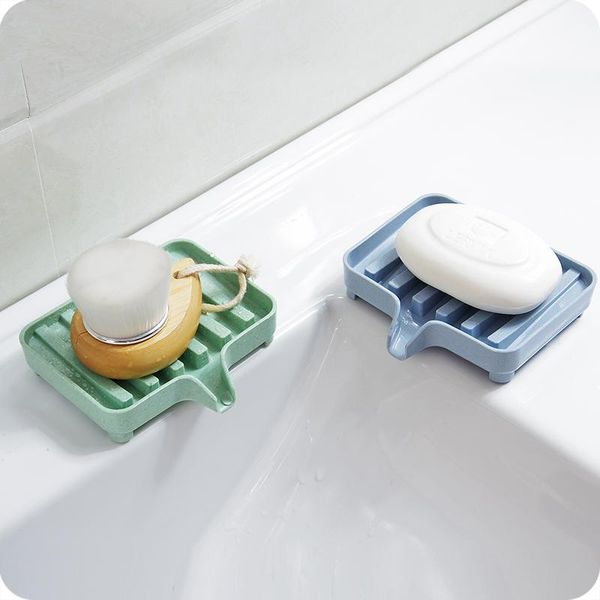 

soap dishes 1pcs wheat straw holder toilet drain tray dish storage rack soapbox bathroom accessories