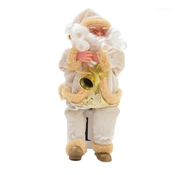 

christmas decorations creative santa claus sitting doll house gift toys flannel window desk decorations1