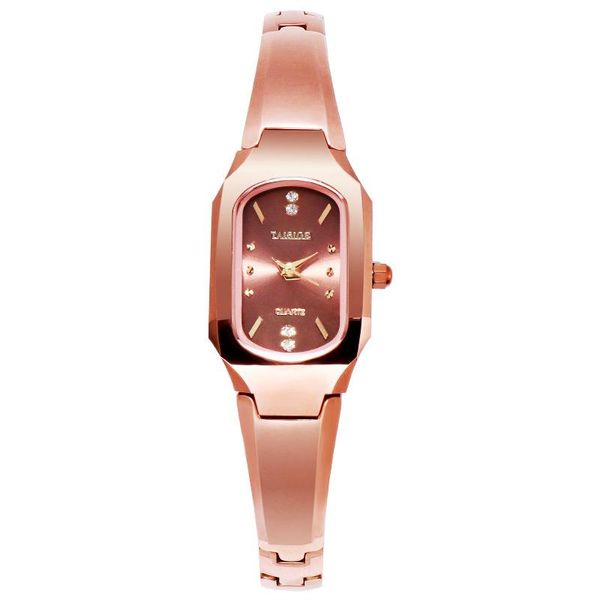

wristwatches bracelet tide tungsten steel women's clock ultra-thin waterproof diamond quartz watch fashion, Slivery;brown