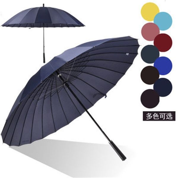 

men's straight pole wind resistant super large 24k bone commercial umbrella