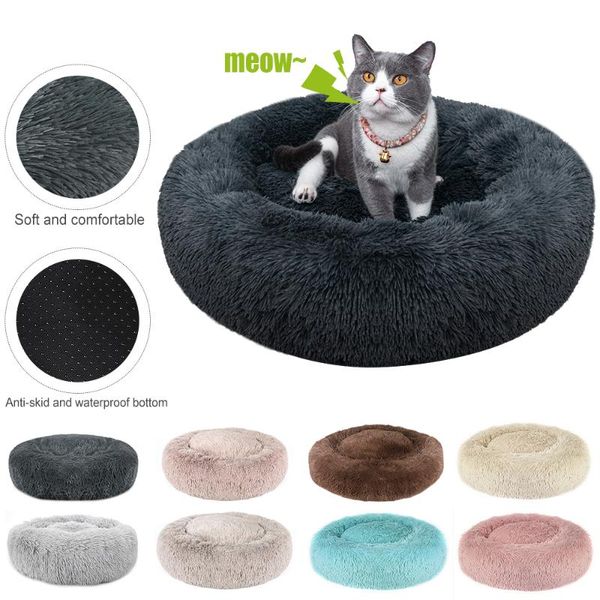 

cat beds & furniture super soft dog bed house plush pet product accessories dogs for labradors large cats mat wholesale drop