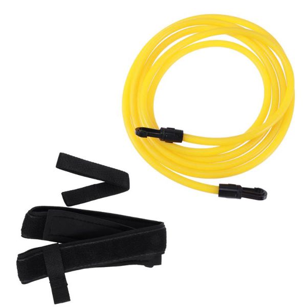 

pool & accessories swimming resistance belt set swim training band elastic exerciser with one waist strapk loop mesh bag (6x9x3m