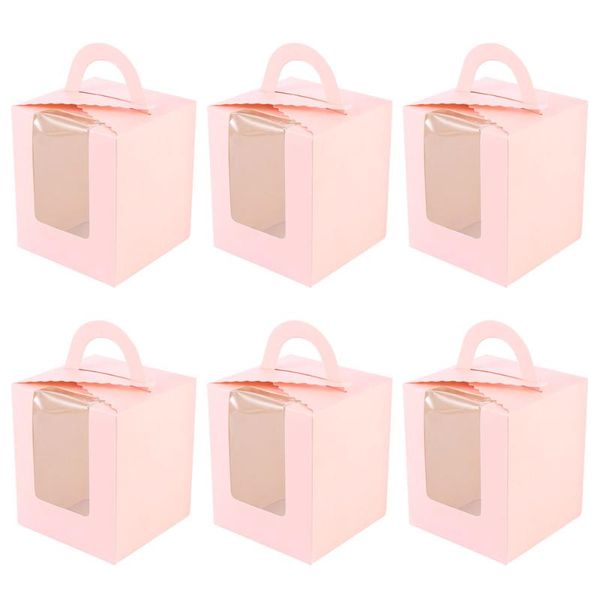 

gift wrap 50pcs portable single design cake boxes paper cupcake packing box party supplies