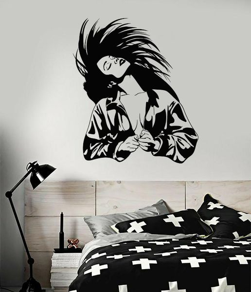 

wall stickers decals woman bedroom art room decoration mural bedside beautiful ws09