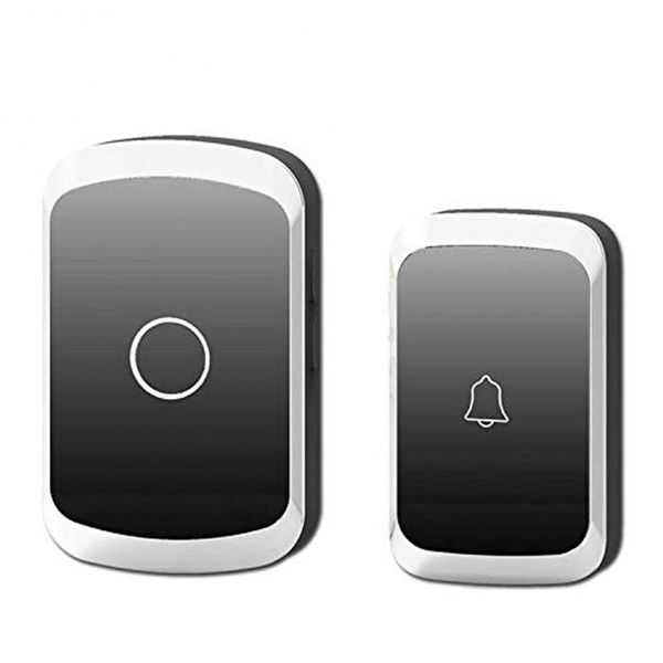

doorbells home security welcome wireless doorbell smart door bell alarm led light 36 songs with waterproof touch button
