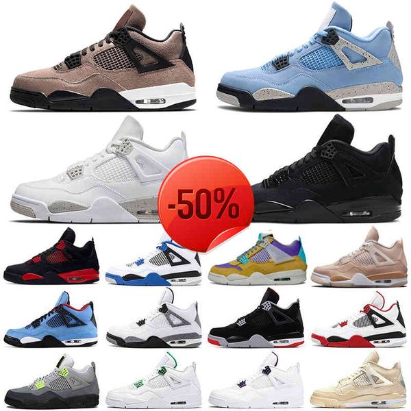 

boots basketball 4s shoes 4 red thunder white oreo university blue taupe haze black cat metallic pack womens mens trainers sports sneakers